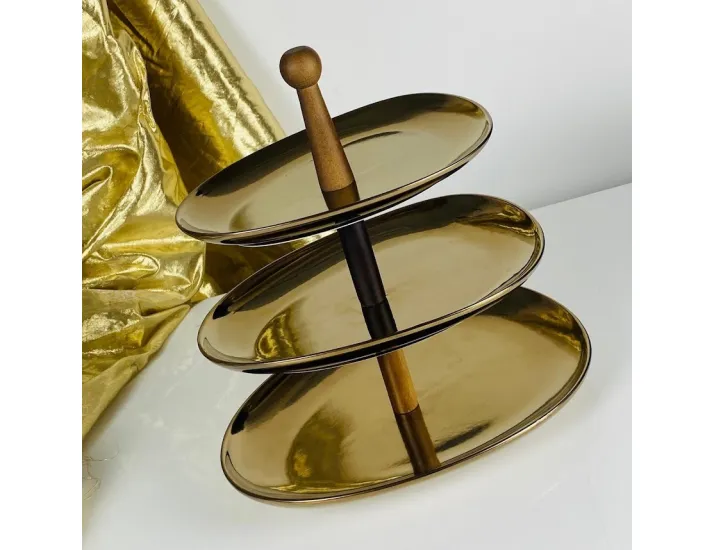 Трехъярусная этажерка 32/28/24см Lenardi Винтаж 232-001