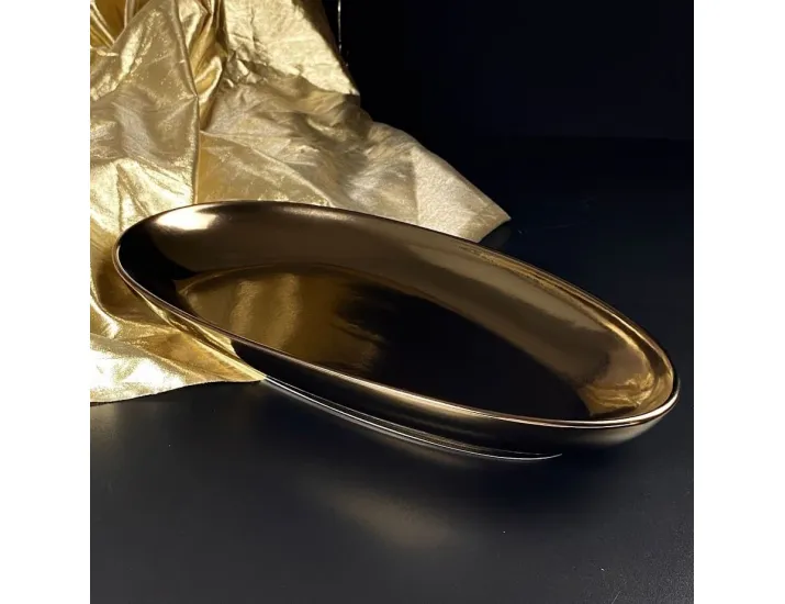 Глубокое овальное блюдо 38см Lenardi Винтаж 232-008