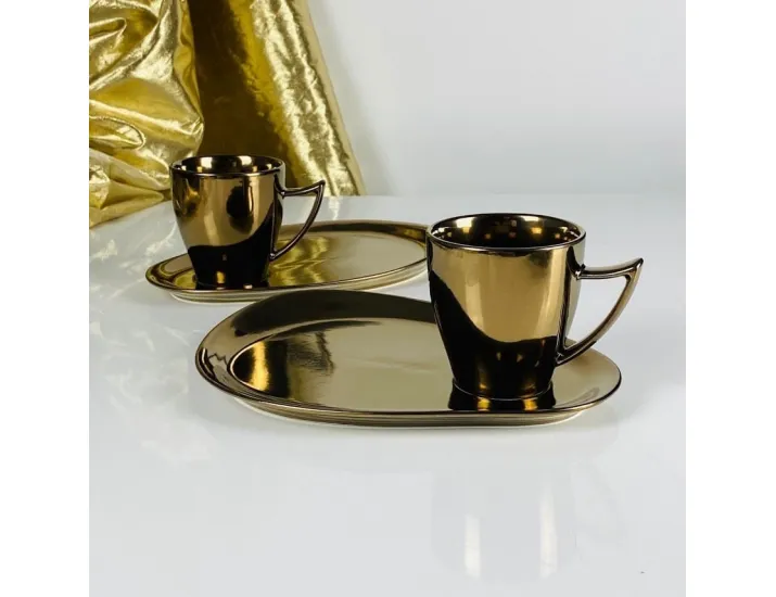 Набор из 2 чашек с блюдцами 250мл Lenardi Винтаж 232-012