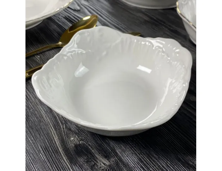 Набор из 6 квадратных салатников 15см Lenardi Аврора 305-038