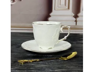 Чайный набор 12предметов 280 мл Lenardi Аврора золото 305-080