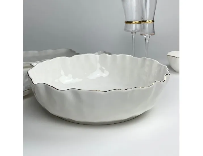 Салатник 30см Lenardi Ванесса золото 305-282