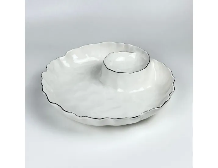 Менажница 31х6см Lenardi Ванесса серебро 305-300