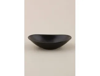 Соусник овальный 7х11 см Porland Seasons Black чёрный