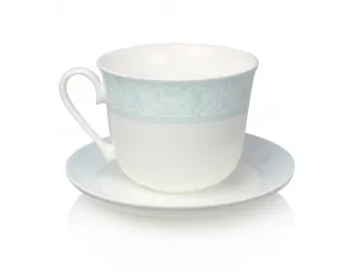 Кружка Джамбо Акку Дионис-Аквамарин 500 мл + блюдце 16,5 см 11257/2А