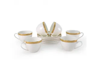 Набор чайных пар Акку Алтынай 250мл на 6 персон 12 предметов 71212/4А