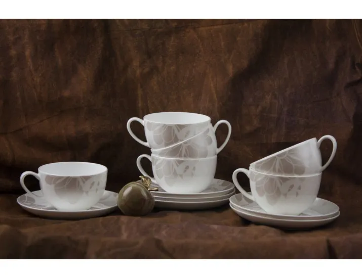 Набор чайных пар Акку Магнолия 250мл на 6 персон 12 предметов 71230А