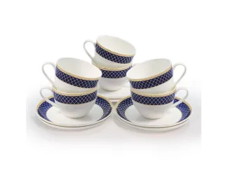 Набор чайных пар АККУ Аружан 250мл на 6 персон 12 предметов 71232А