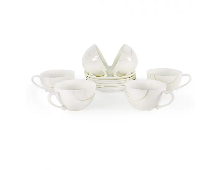 Набор чайных пар Акку Элегия 250мл на 6 персон 12 предметов 71238А