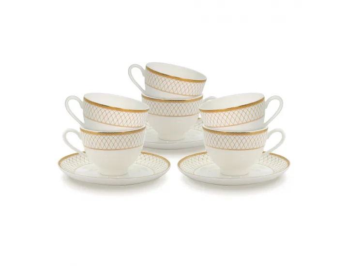 Набор чайных пар Акку Искандер 250мл на 6 персон 12 предметов 71248А