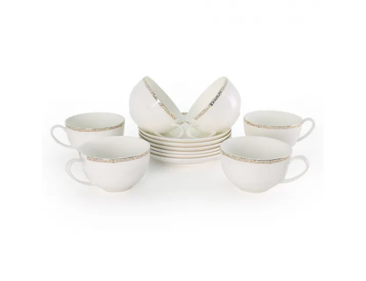 Набор чайных пар Акку Изольда 250мл на 6 персон 12 предметов 71252А