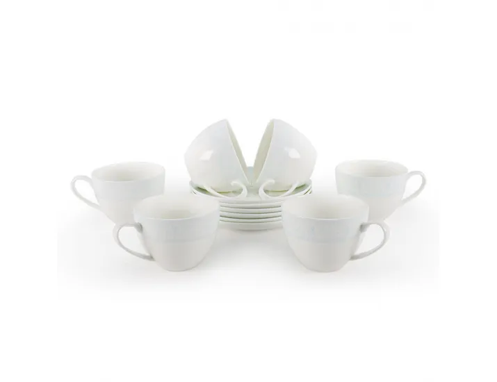 Набор чайных пар АККУ Дионис-Аквамарин 250мл на 6 персон 12 предметов 71257А