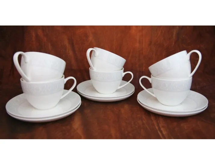 Набор чайных пар Акку Дионис-Грей 250мл на 6 персон 12 предметов 71259А