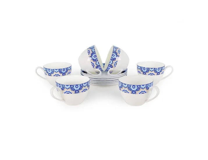Набор чайных пар АККУ Андреа 250мл на 6 персон 12 предметов 71261А