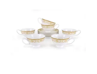 Набор чайных пар Акку Луиза 200мл на 6 персон 12 предметов 71262А