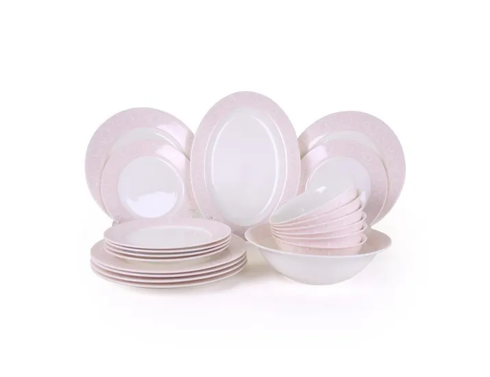 Столовый сервиз Дионис-Джеральдин на 6 персон 20 предметов розовый 72058А