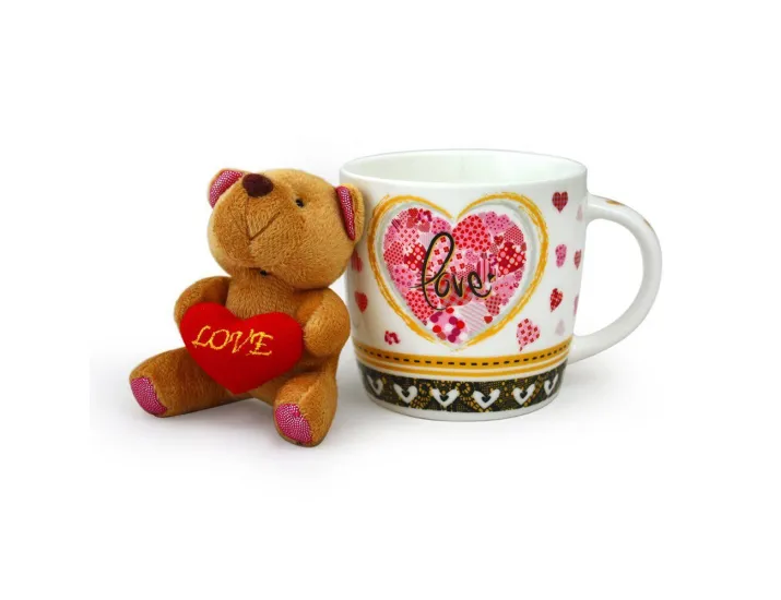 Набор кружка Акку Love+мишка 280мл 7207А