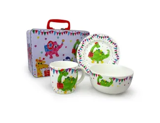 Детский набор Акку Динозаврик железный кейс 7306А