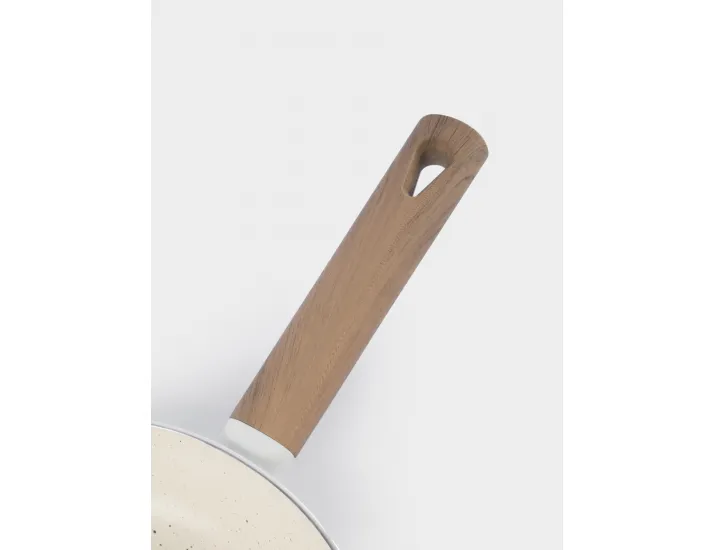 Сковорода 24 см с покрытием молочная Anna Lafarg Palisander