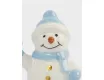 Статуэтка 6 см бело-голубая Снеговик в шапке и шарфе Anna Lafarg Snowman