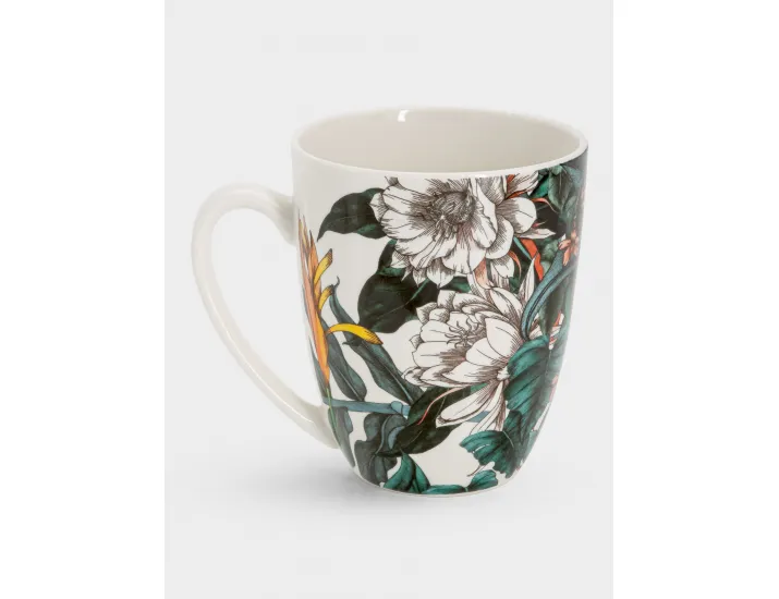 Кружка 420 мл зеленая Тропические цветы Maxwell & Williams Night Garden Flower