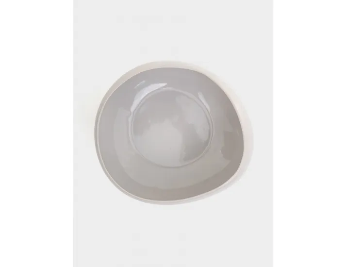 Тарелка суповая 19 см 1.0 л серая Easy Life Organica