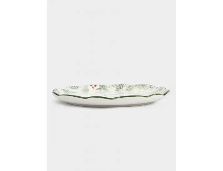 Тарелка обеденная 24 см зеленая Лошадка Anna Lafarg Festival