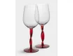 Бокал для вина 540 мл 2 шт красная ножка Anna Lafarg Villalago