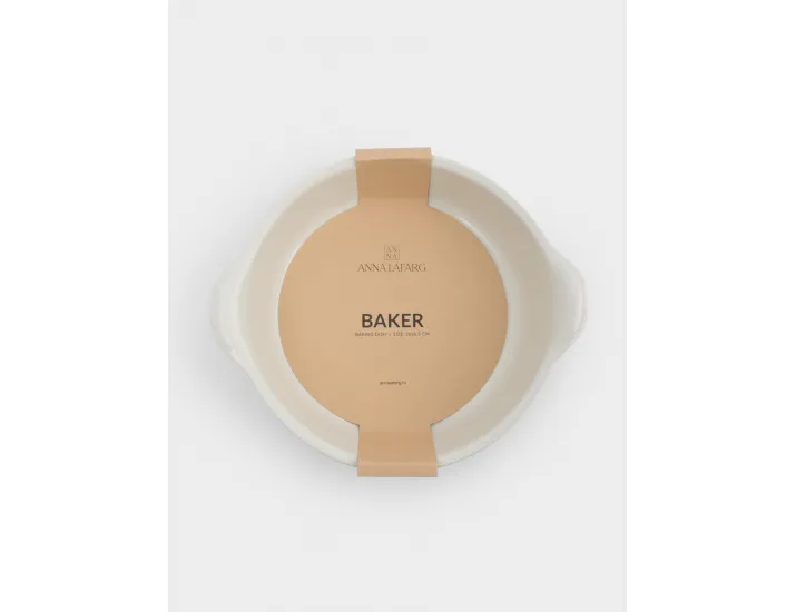 Форма для запекания 26 см круглая молочно-бежевая Anna Lafarg Baker