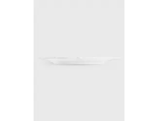 Тарелка обеденная 26,5 см белая с золотистым кантом Anna Lafarg Лотос