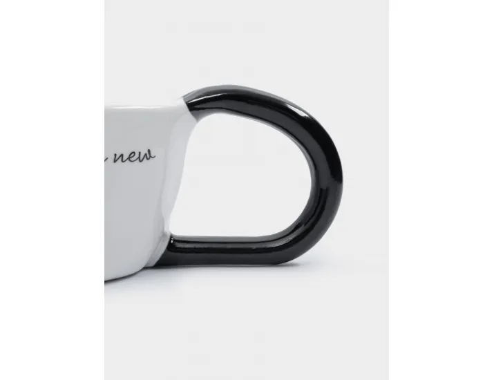 Кружка 350 мл бело-черная Try something new Anna Lafarg Eccentric