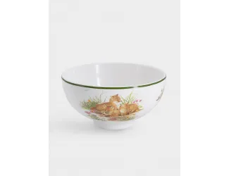 Набор 3 предмета тарелка 18 см салатник 13 см кружка 200 мл белый Лисята Imari Childhood