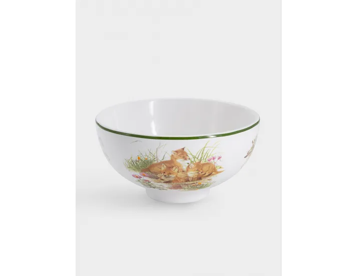 Набор 3 предмета тарелка 18 см салатник 13 см кружка 200 мл белый Лисята Imari Childhood