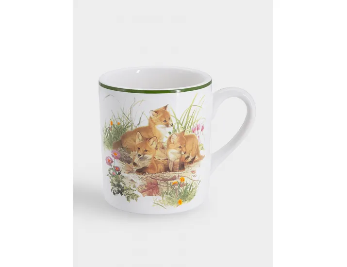 Набор 3 предмета тарелка 18 см салатник 13 см кружка 200 мл белый Лисята Imari Childhood