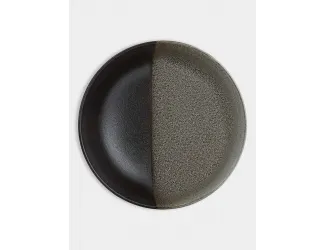 Салатник, 19х7 см, 1 л, фарфор P, черно-серый, в крапинку, Umi