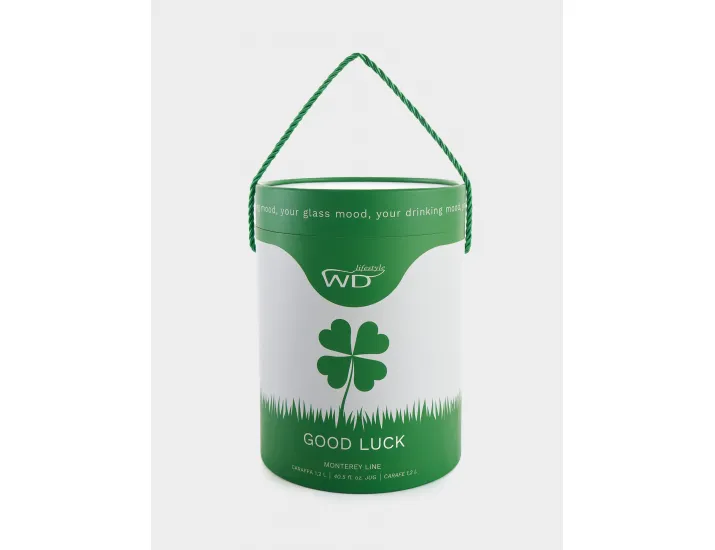 Кувшин 1,2 л с зеленой ручкой Клевер WD Lifestyle Monterey