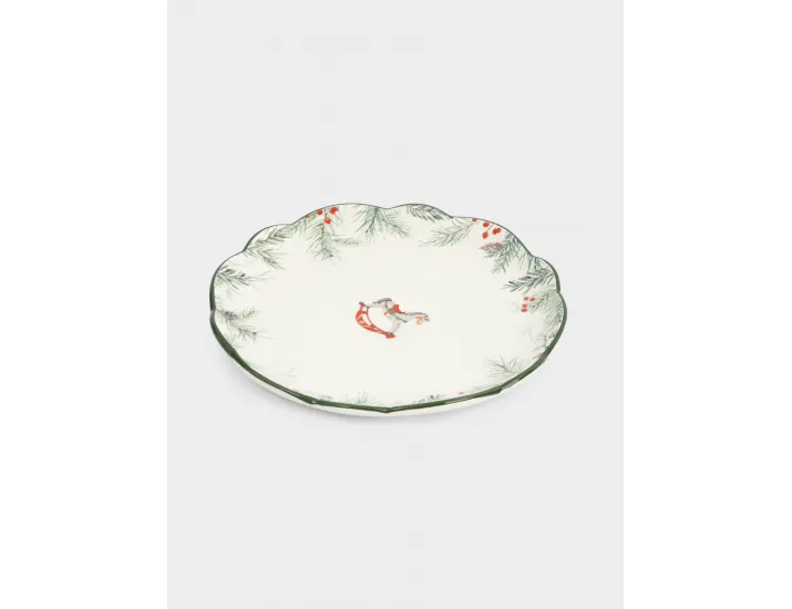 Тарелка закусочная 20 см зеленая Лошадка Anna Lafarg Festival