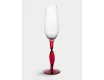 Бокал для шампанского 220 мл 2 шт красная ножка Anna Lafarg Villalago
