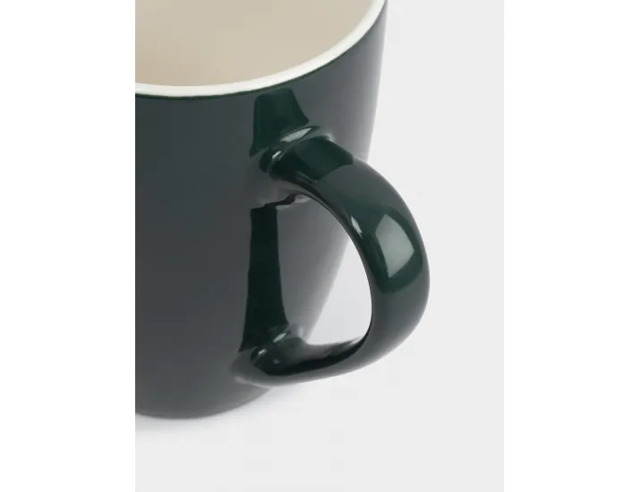 Кружка 380 мл 2 шт зеленая/бордовая Елка/Щелкунчик Anna Lafarg New year