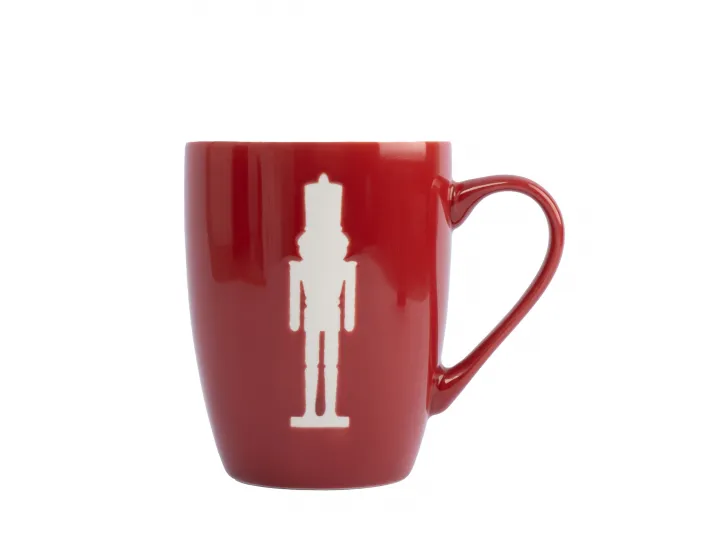 Кружка 380 мл 2 шт зеленая/бордовая Елка/Щелкунчик Anna Lafarg New year