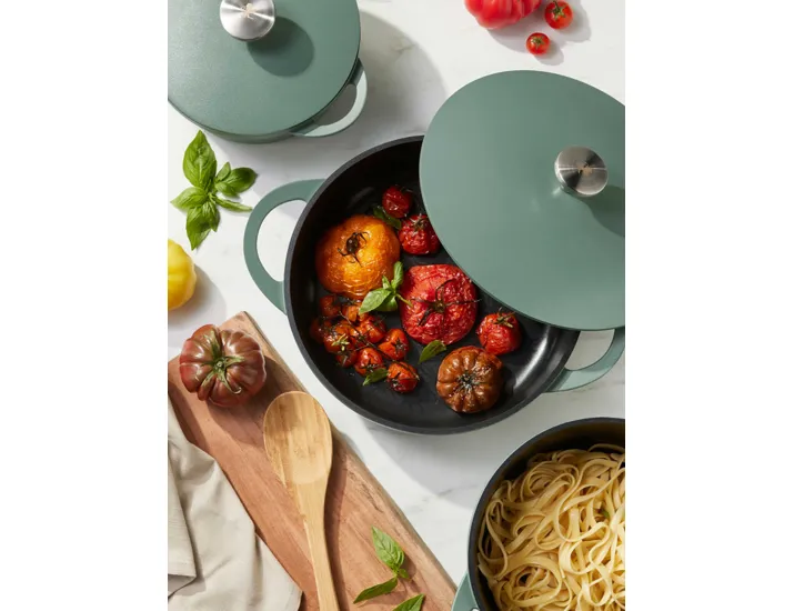 Кастрюля 24 см 4.2 л с крышкой с покрытием зелёная Maxwell & Williams Agile