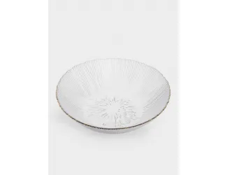 Блюдо глубокое, 17x5 см, стекло, с золотистым кантом, Wengen