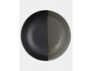 Салатник, 30х8,5 см, 3,0 л, фарфор P, черно-серый, в крапинку, Umi