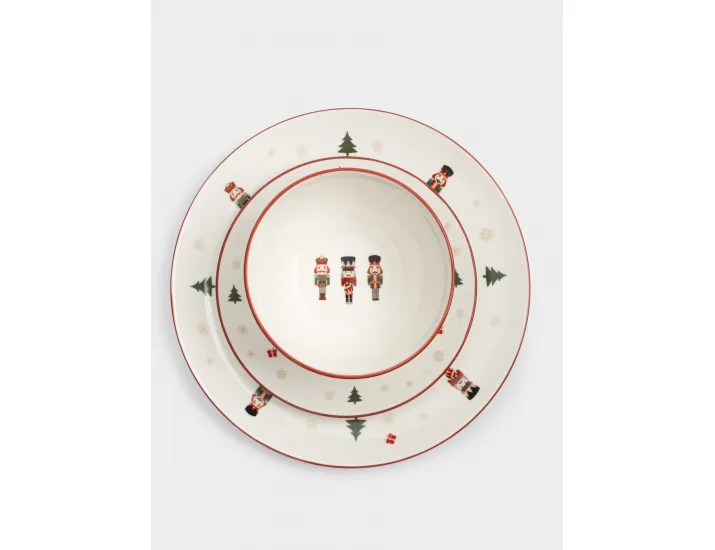 Сервиз обеденный 6 персон 18 предметов белый Щелкунчики Anna Lafarg Nutcracker