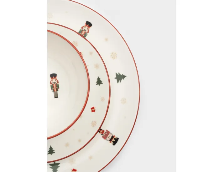 Сервиз обеденный 6 персон 18 предметов белый Щелкунчики Anna Lafarg Nutcracker