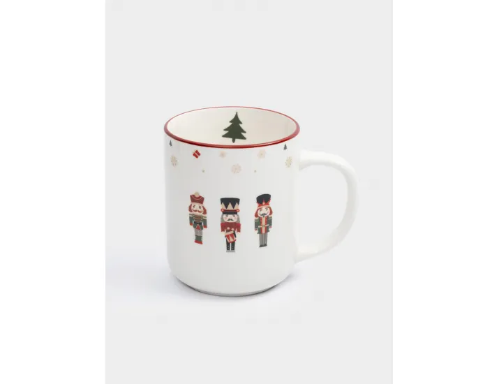 Кружка 370 мл 2 шт белая Щелкунчики Anna Lafarg Nutcracker
