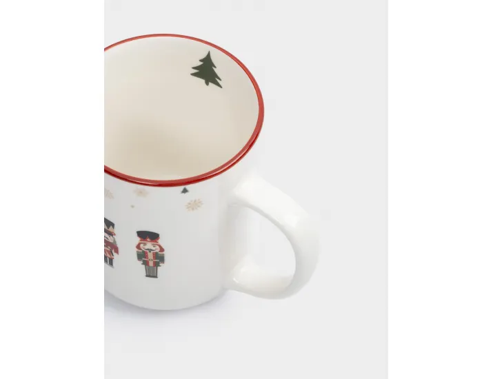 Кружка 370 мл 2 шт белая Щелкунчики Anna Lafarg Nutcracker