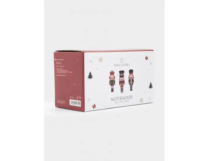 Кружка 370 мл 2 шт белая Щелкунчики Anna Lafarg Nutcracker