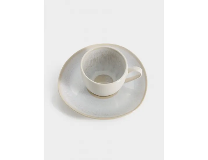 Пара кофейная 1 персона 2 предмета 90 мл бежевая в крапинку Lunasol North Organic