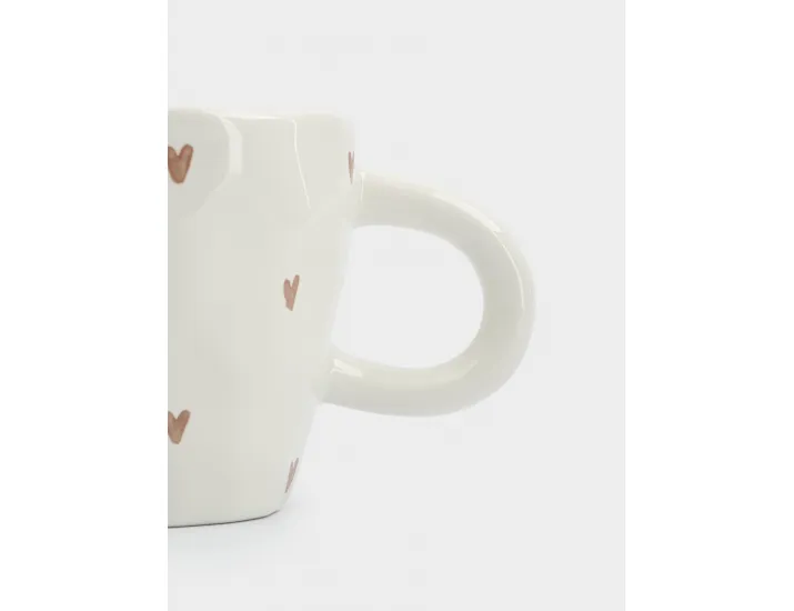 Кружка 400 мл молочная Сердца Anna Lafarg Empathy